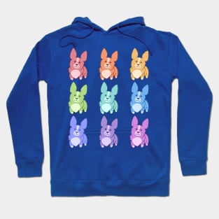 Nine Colorful Corgis Hoodie